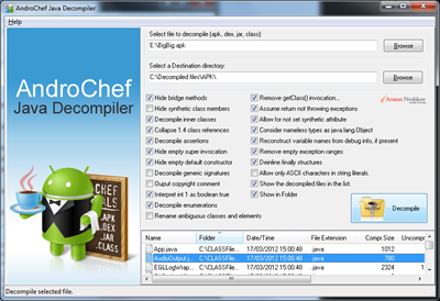 AndroChef Java Decompiler Windows 11 download